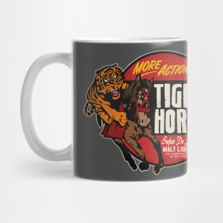 Vintage Tiger Horse California Malt Liquor Mug